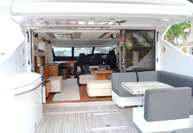 Yacht EAGLE II - Aft Deck and Salon