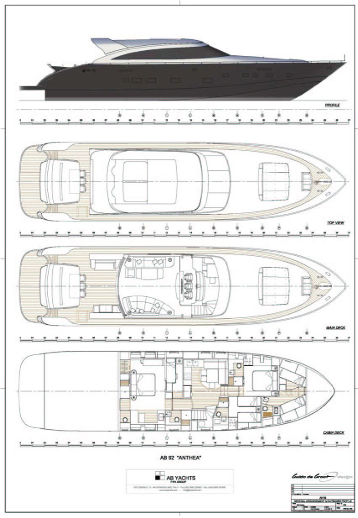 Yacht GEORGE P - Layout