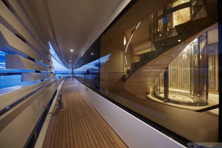Yacht JOY Side Deck Detail - Copyright Feadship