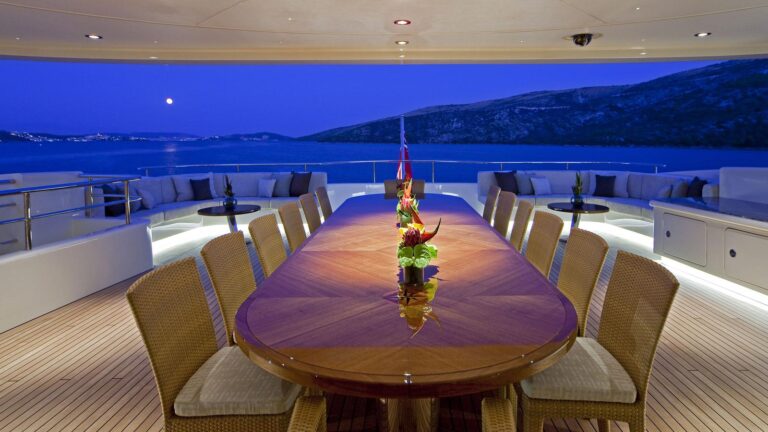 Yacht MARY JEAN II By ISA - Al Freco Dining