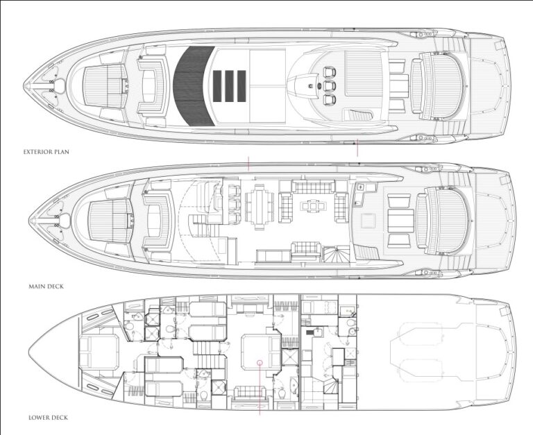 Yacht SKYFALL - Layout