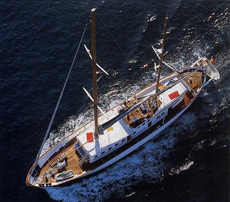 Yacht Southern Cross - From Above