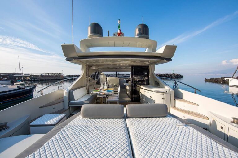 ZEUS Aft Deck With Sun Beds
