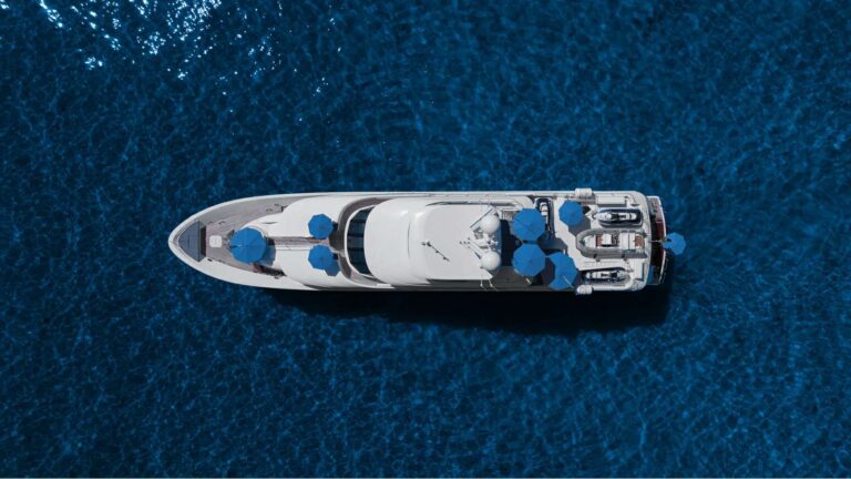 Aerial Of The Yacht