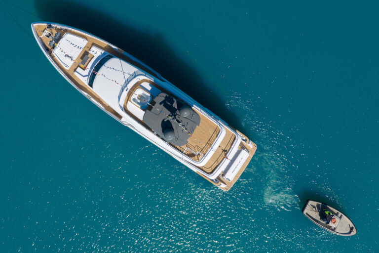 Aerial View Of Motor Yacht RENEWAL 3
