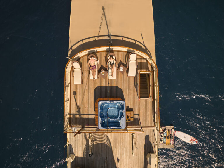 Aerial View Of The Sunbathing Area