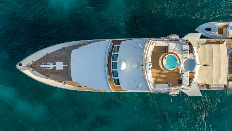 Aerial View Of The Yacht