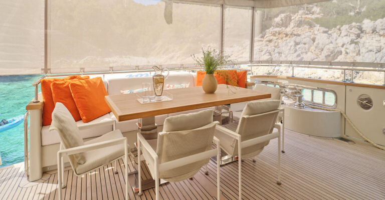 Aft Deck Dining Area