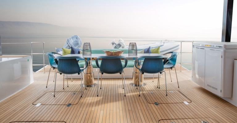 Aft Deck Dining Area