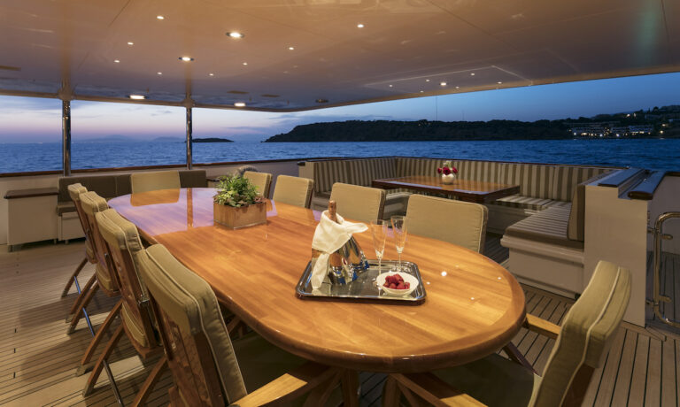 Aft Deck Dining Area