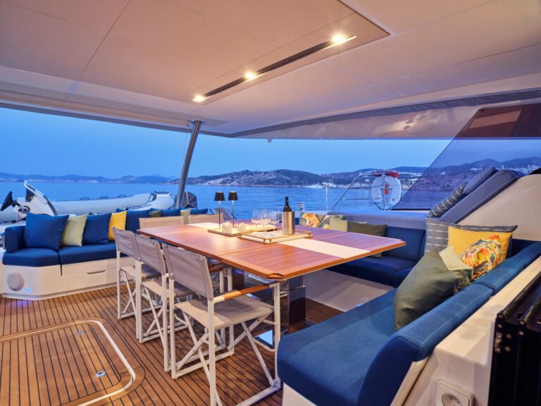 Al Fresco Dining Area At Sunset