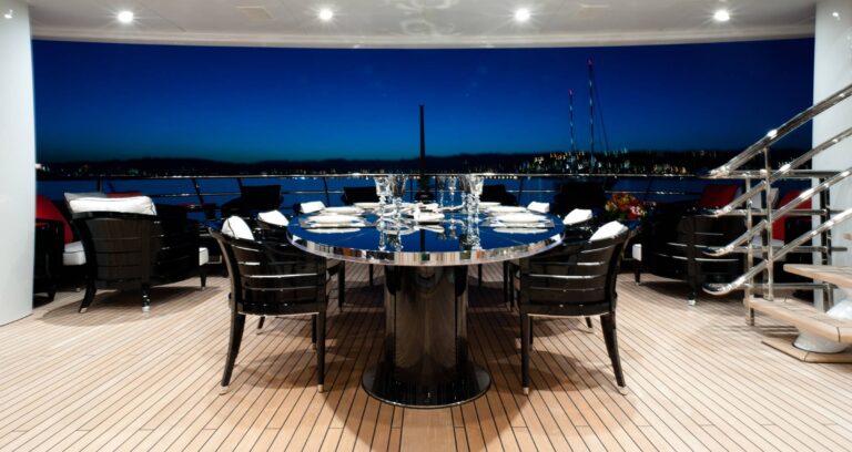 Alfreco Dining In The Evening