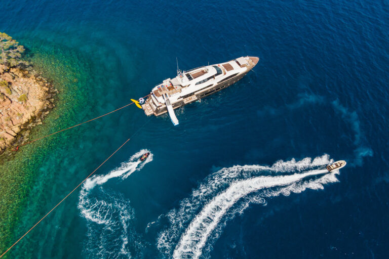 Arial At Anchor With Toys