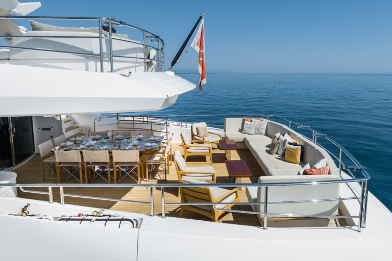 Bridge Deck Seating And Dining Area