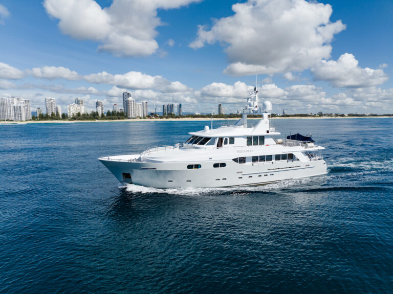 Yacht With A Deck Hot Tub
