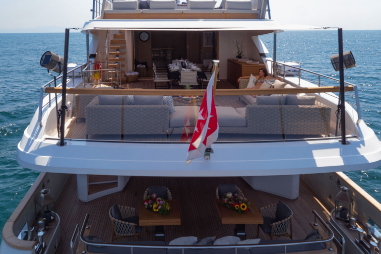 Close Up Of Aft Decks