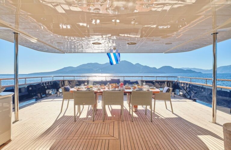 Exterior Dining Area With Sea Views