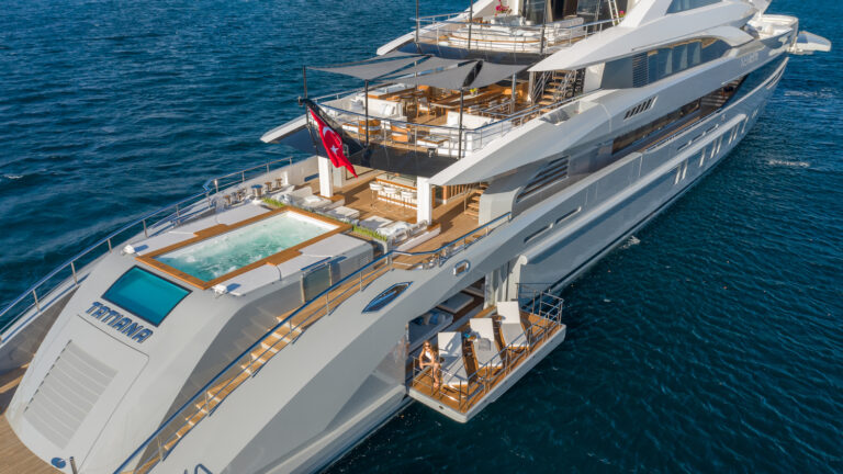 Fabulous Aft Decks Of 80m Superyacht