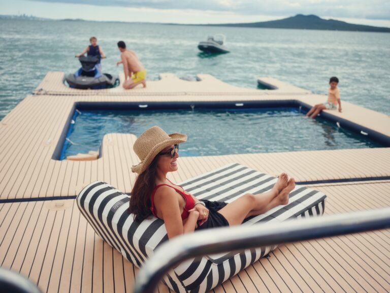 Fun By A Superyacht Floating Pool