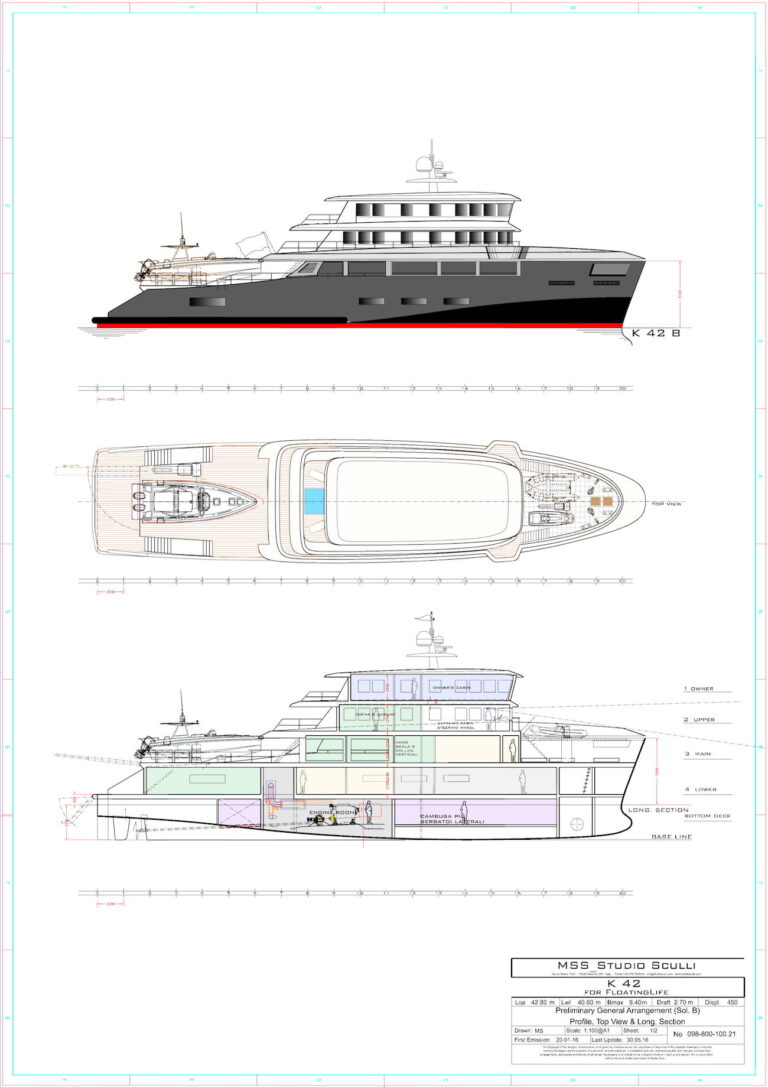 General Plans GA - Motor Yacht K42