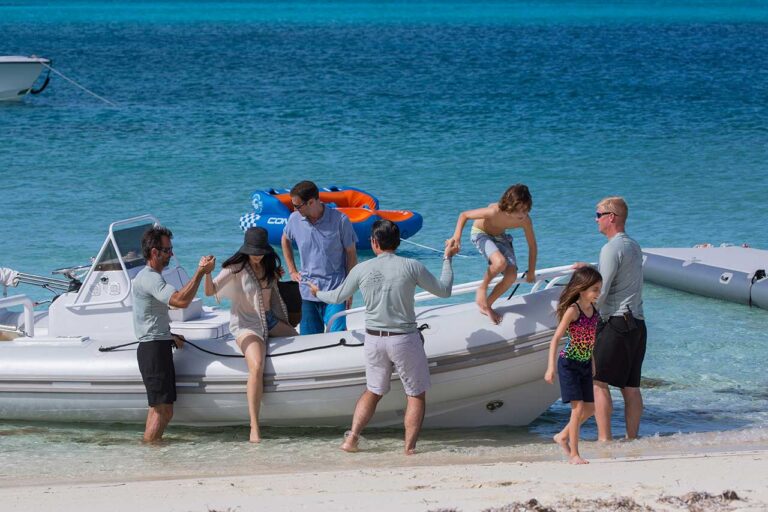 Getting Of Boat Beach