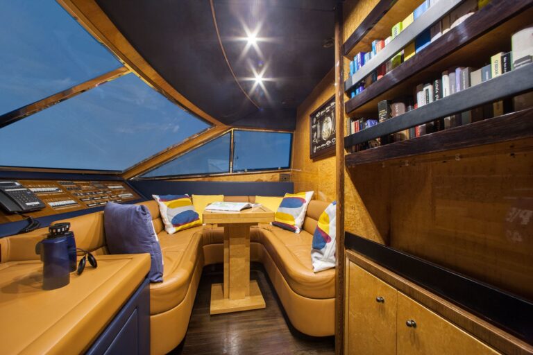 Interior Library And Seating At Wheelhouse