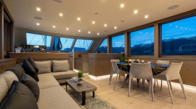 Interior Salon With Dining Area