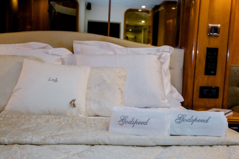 Master Cabin Linen Detail