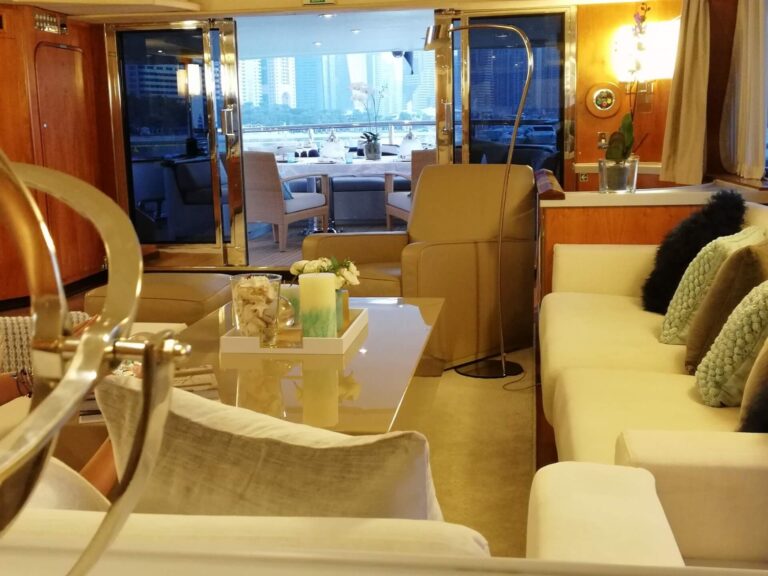 Saloon Looking Out Onto Aft Deck