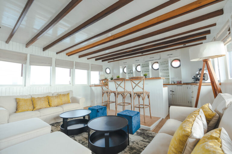 Saloon Seating And Bar