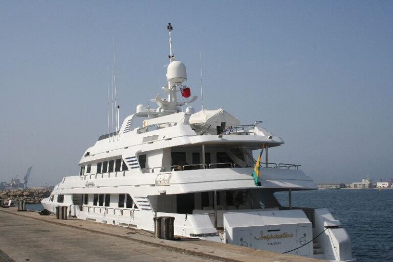 INSPIRATION ready for charter guests to board