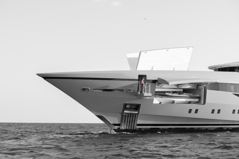 Tender Storage On A Yacht