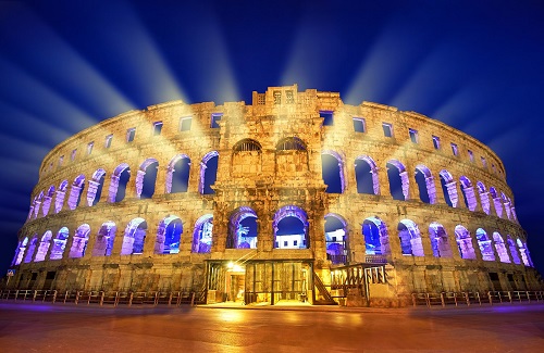 The Roman Amphitheater of Pula Croatia
