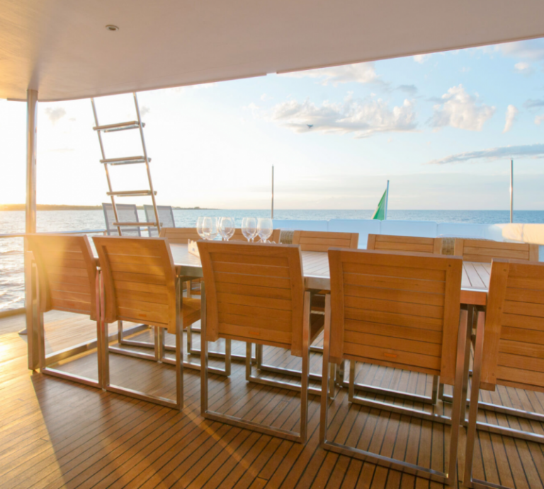 Opendeck Dining Area With Sea Views