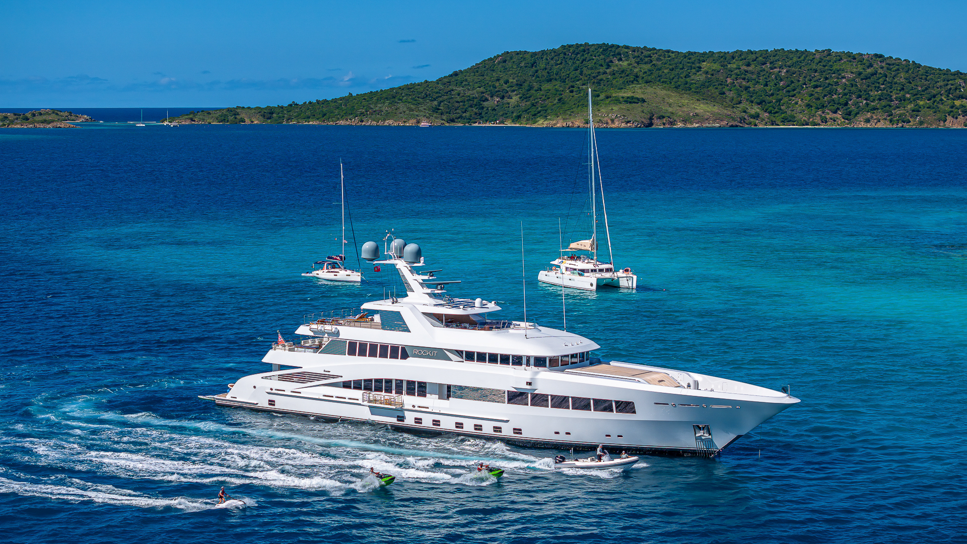 Motor yachts LADY JOY, ROCK.iT and CROSSED SABRE attending the Fort Lauderdale International Boat Show 2026