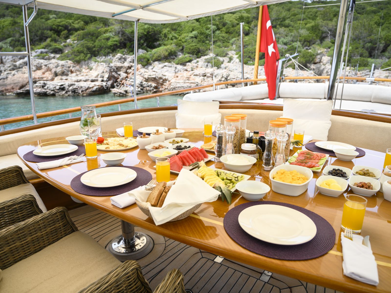 Alfresco dining area