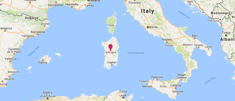 sardinia map