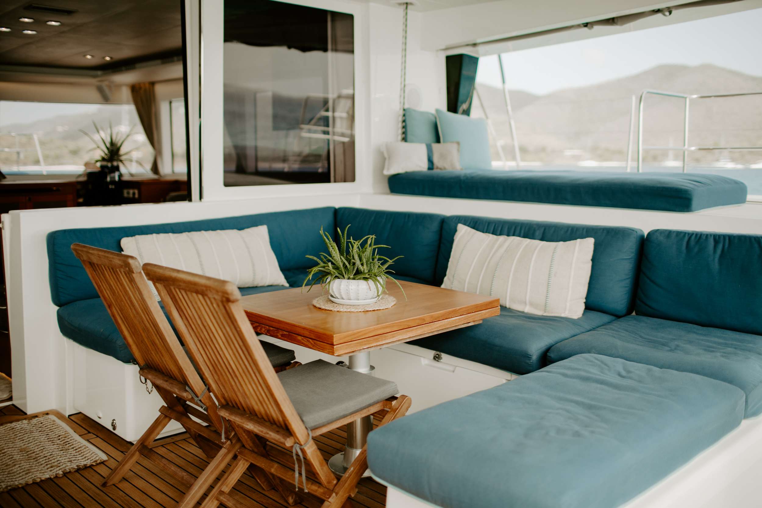 201 Sailing Catamaran EBB & FLOW Aft Deck: Cockpit.jpg