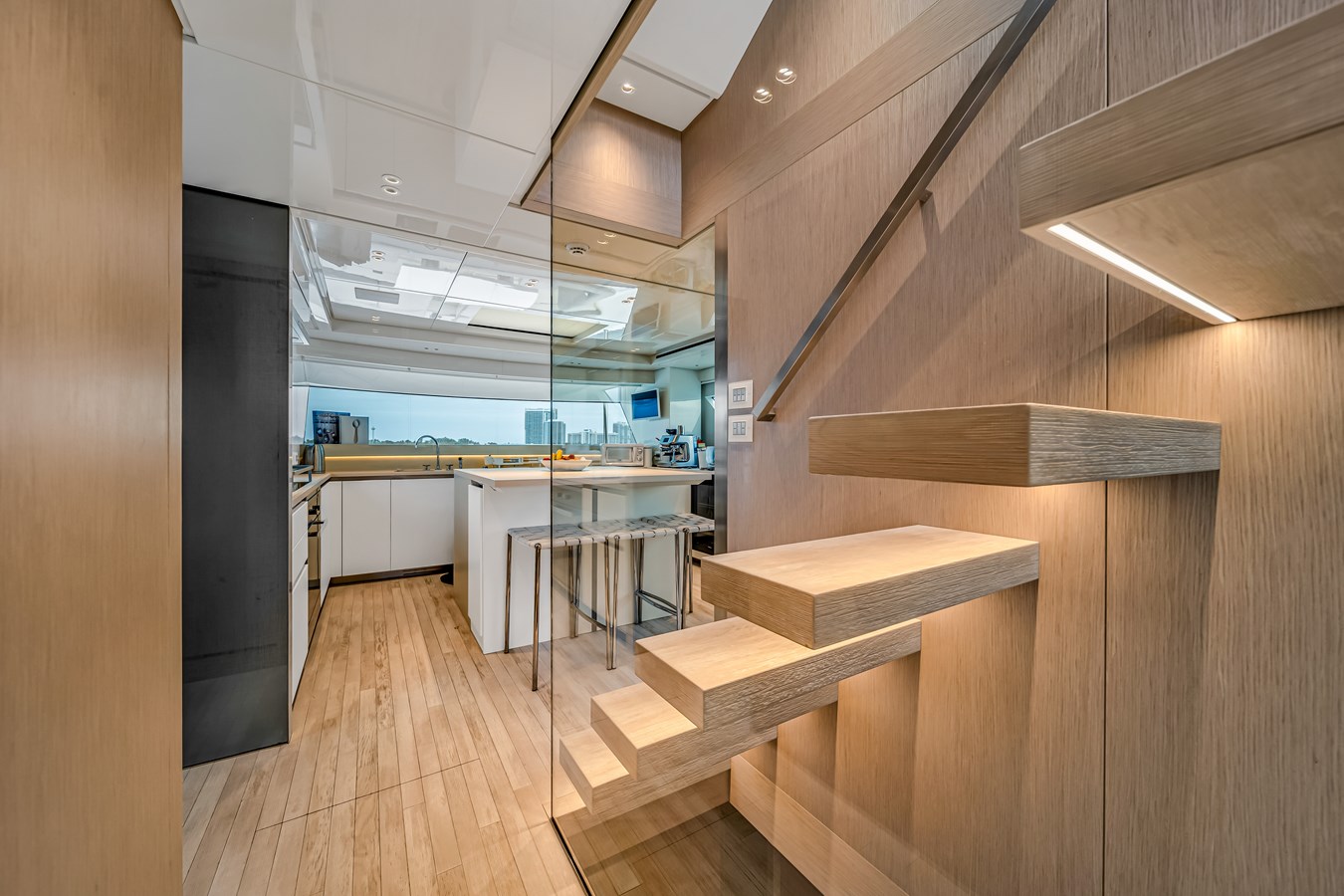 303 Floating stairs and view into the galley.jpg