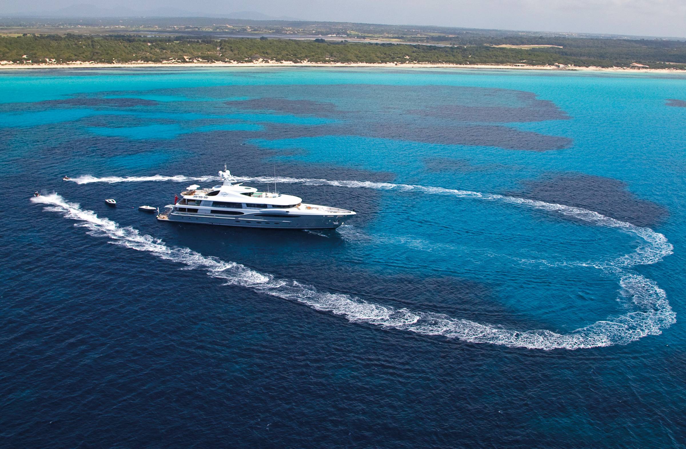 AMELS 212 Motor Yacht - profile above, Caribbean.jpg