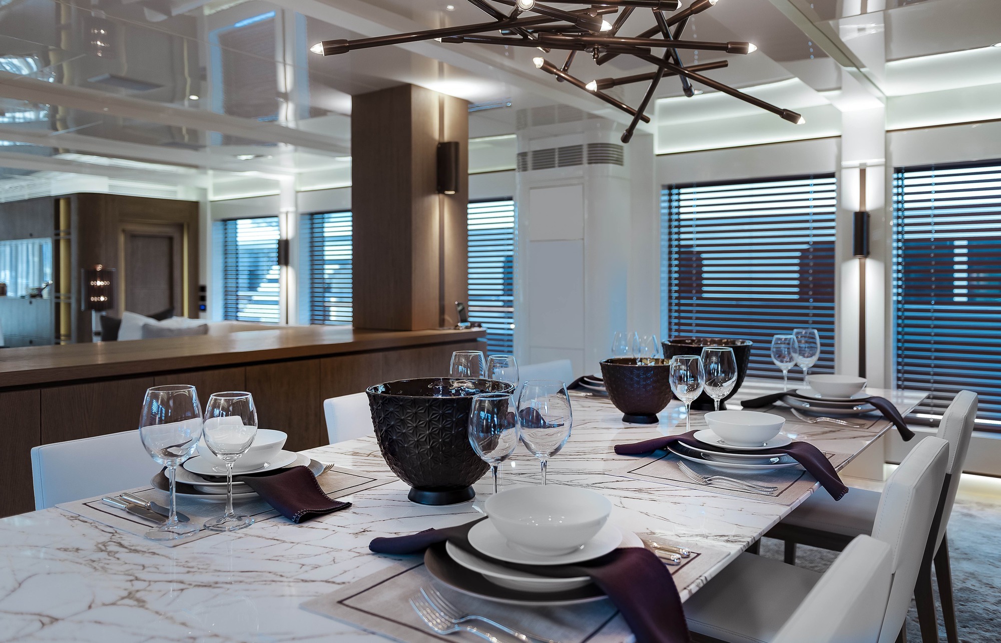 Motor Yacht LIQUID SKY by CMB Yachts - dining.jpg