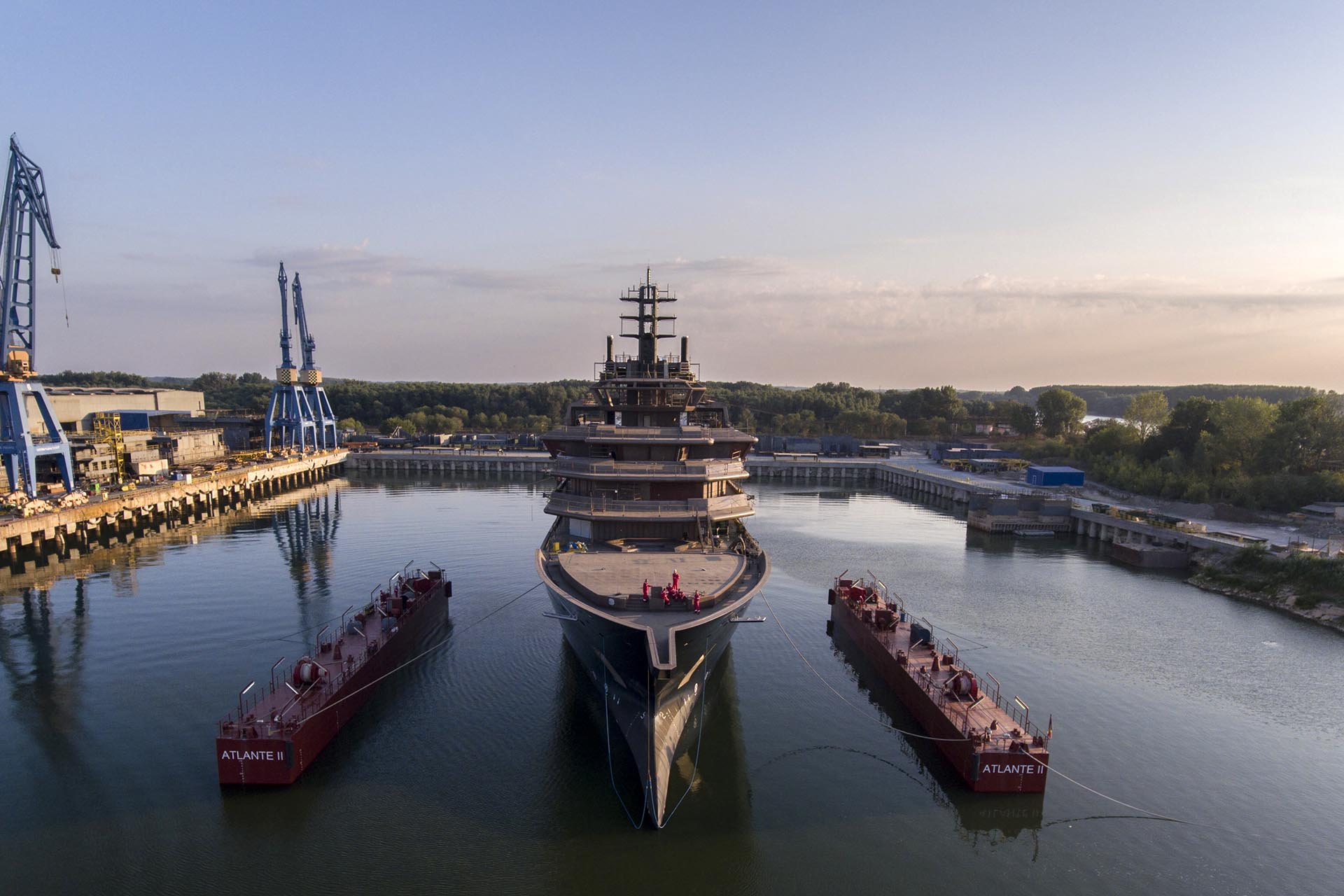 REV Ocean - the largest yacht in the world has hit the water in Romania.jpg