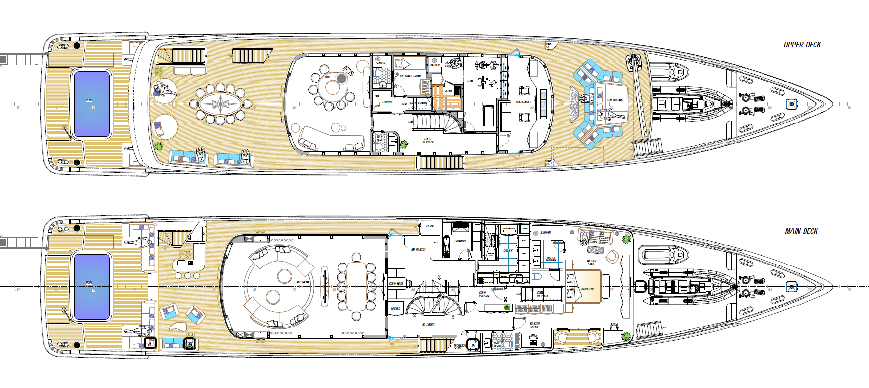 Upper deck and main deck layout.png