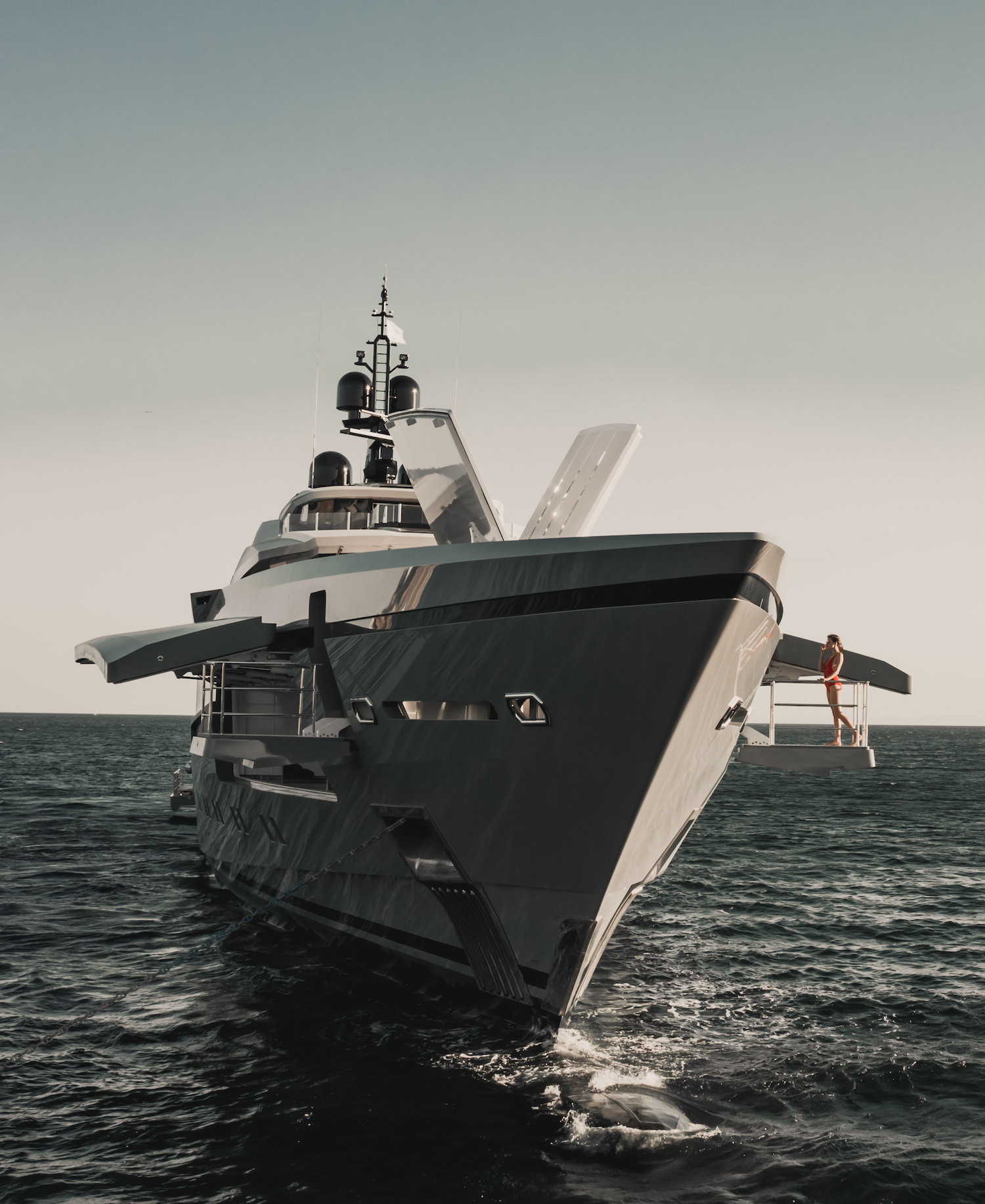 bow of the yacht with model.jpg