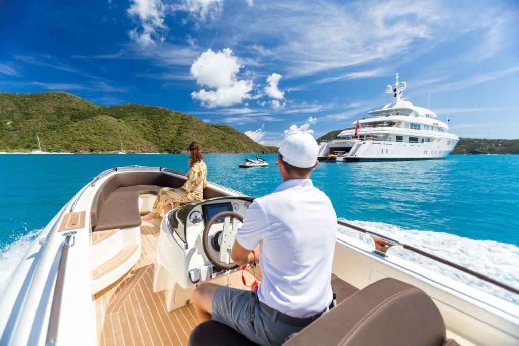 from tender looking at the yacht with water toys.jpg