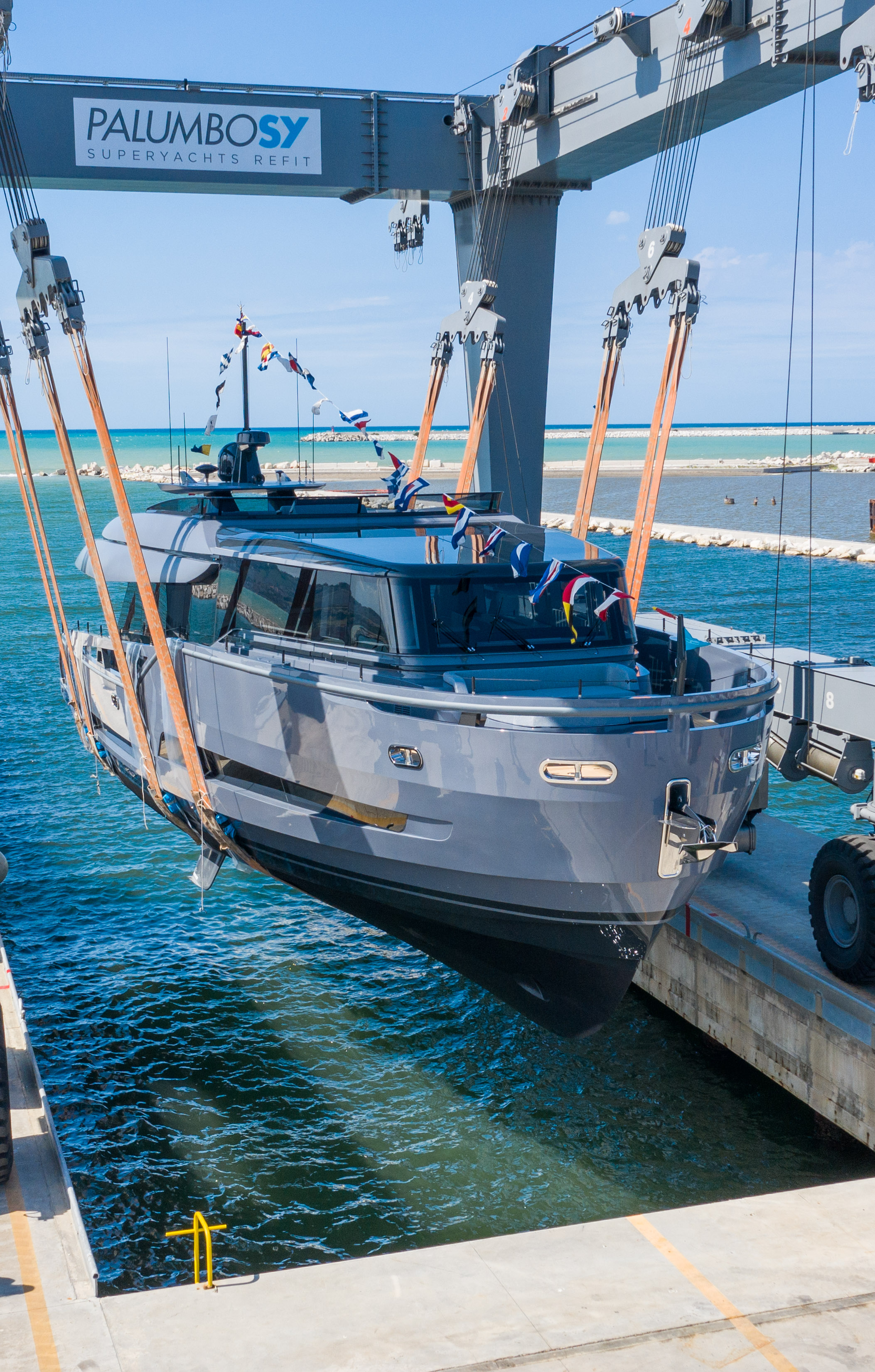 motor yacht HAZE to be launched.jpg