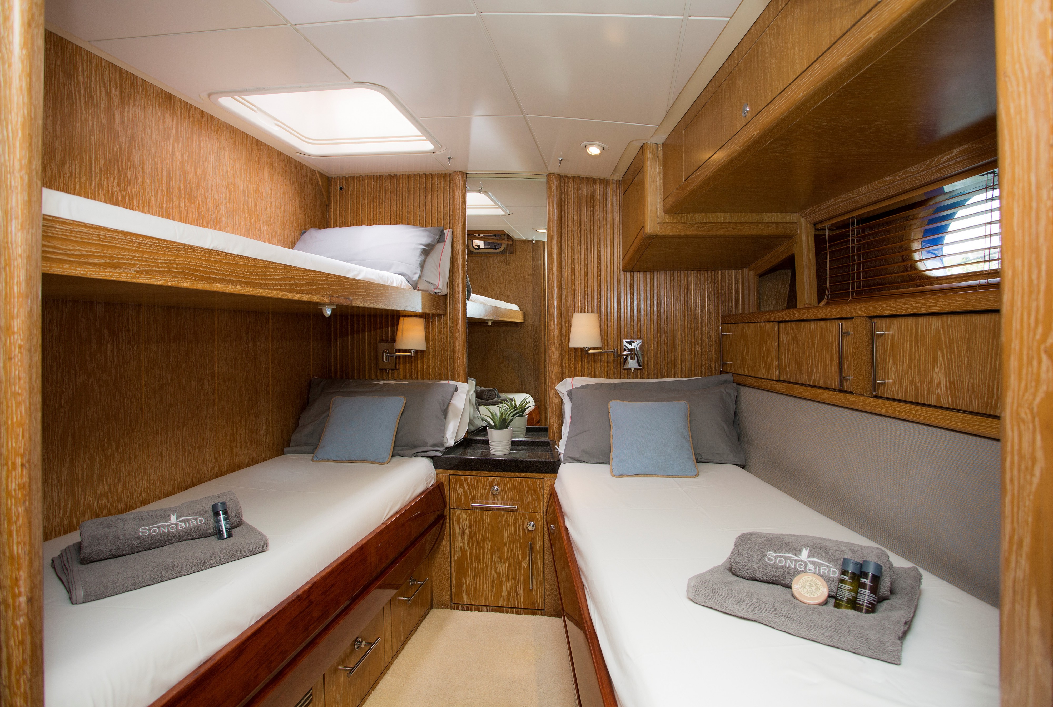 twin guest cabin with bunk bed down.jpg