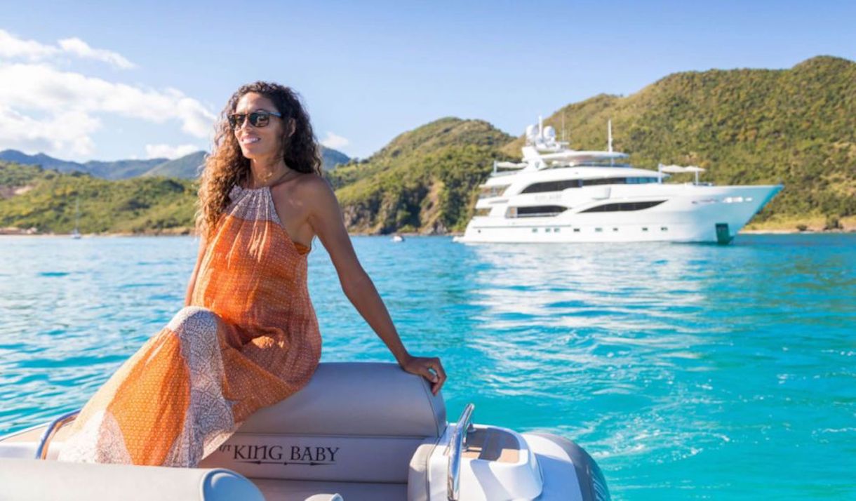 lifestyle on tender looking at the yacht.jpg