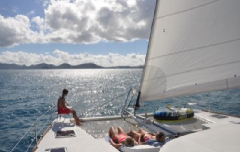 Catamaran NANA -  Relaxing onthe Trampolines.jpg