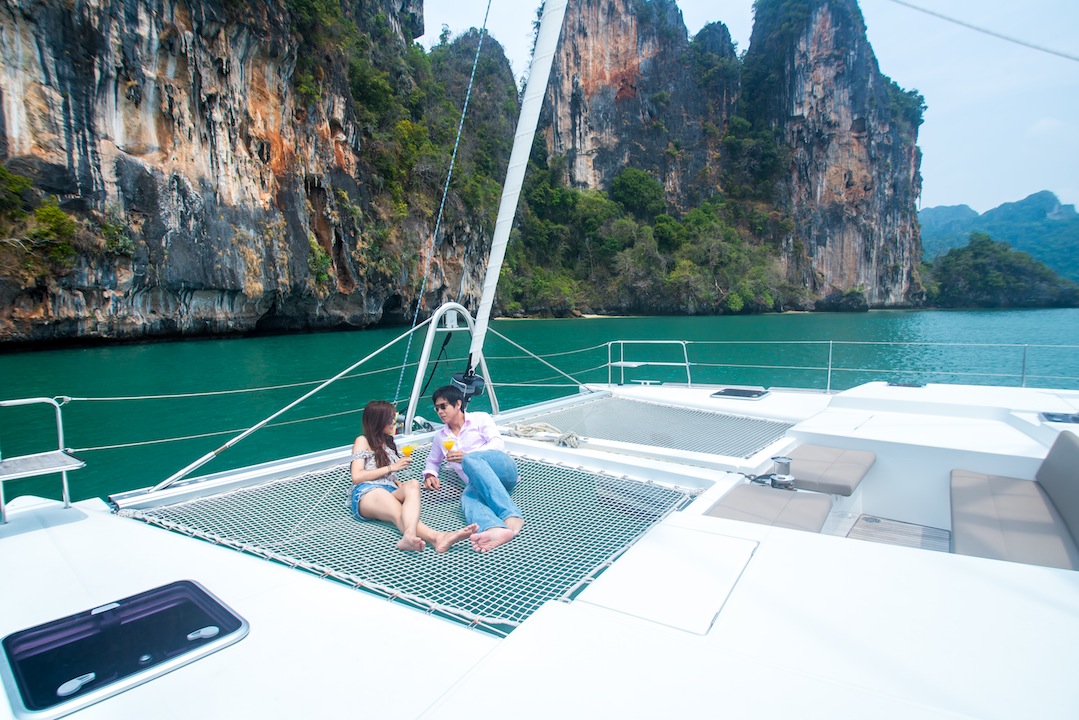 Catamaran SEA SPIRIT -  Relaxing on the Trampolines.jpg